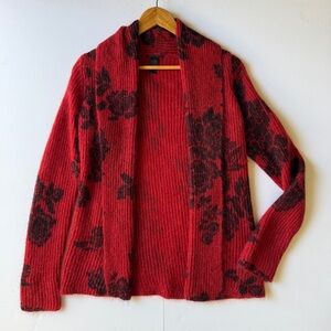 Lucky Brand Women’s Vintage Cardigan Sweater Open‎ Front Size XS Red